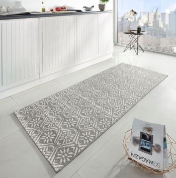 Zala Living - Hanse Home koberce Běhoun Soho 102799 Grau-Creme 80x200 cm - 80x200 cm Šedá