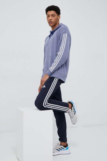 Tréninkové kalhoty adidas Essentials tmavomodrá barva, s aplikací