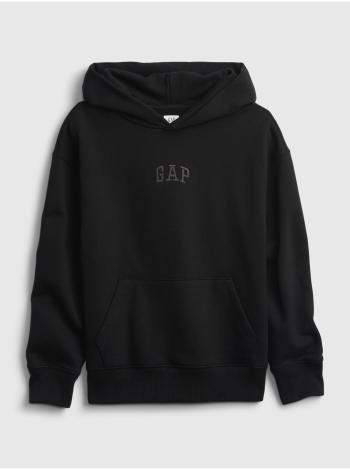 Černá klučičí mikina GAP Logo pocket hoodie