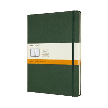 Zápisník tvrdý linkovaný zelený XL (192 stran)