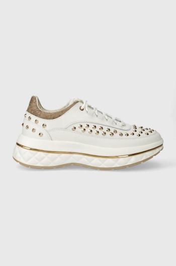 Kožené sneakers boty Guess KYRA bílá barva, FLPKYR LEM12