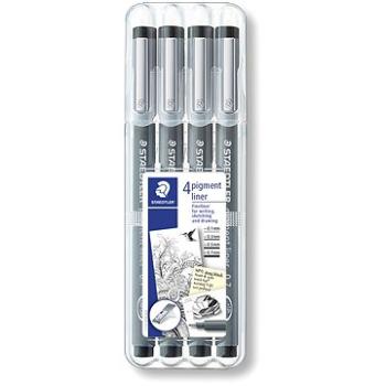 STAEDTLER Pigment Liner černý, 4 velikosti hrotu (4007817326725)