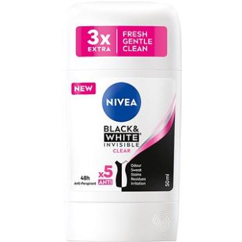 NIVEA Stick AP B&W Invisible Clear 50 ml (9005800352275)