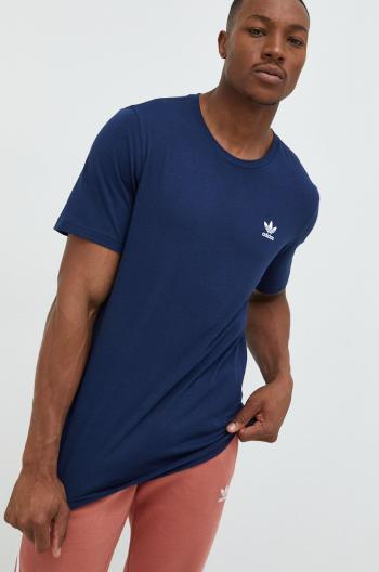 Bavlněné tričko adidas Originals tmavomodrá barva, s aplikací