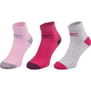Umbro SPORT SOCKS 3P Dětské ponožky, růžová, velikost 24-27