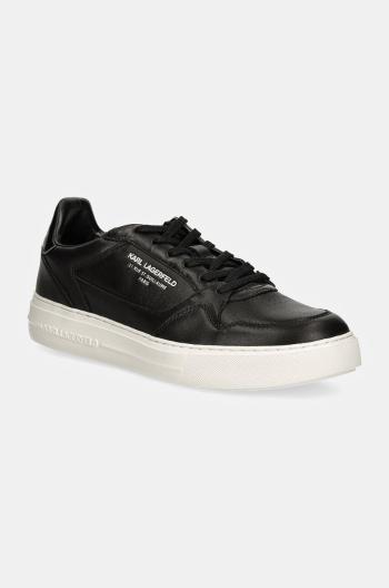 Kožené sneakers boty Karl Lagerfeld T/KAP černá barva, KL51422