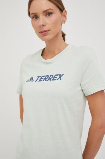 Tričko adidas TERREX Classic Logo , zelená barva
