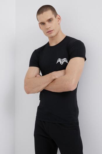 Tričko a toaletní taštička Emporio Armani Underwear černá barva, s potiskem