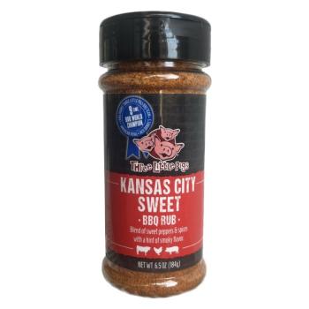 BBQ koření Kansas City Sweet BBQ Rub 184g Three Little Pigs