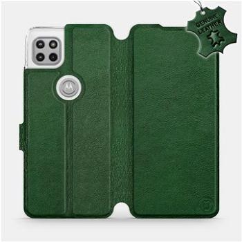 Kožené flip pouzdro na mobil Motorola Moto G 5G - Zelené -  Green Leather (5903516574261)