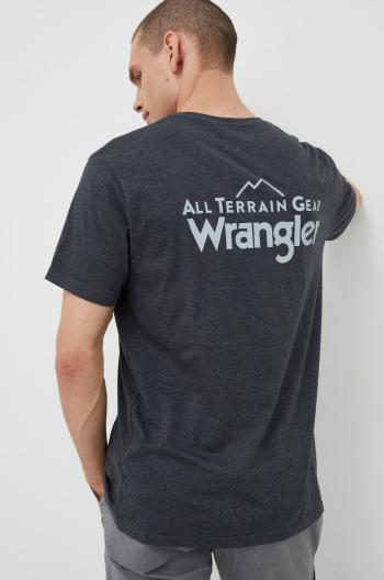 Tričko Wrangler Atg šedá barva