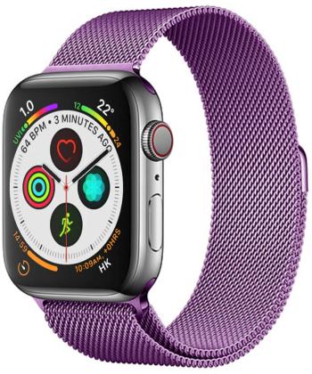 4wrist Ocelový milánský tah pro Apple Watch - Fialový 38/40/41 mm