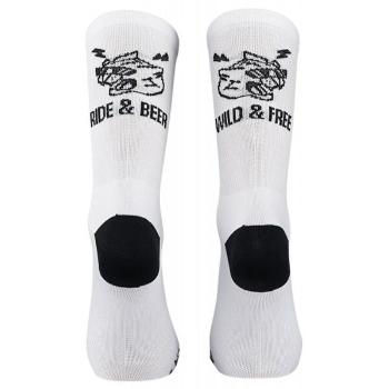 Northwave RIDE & BEER Pánské cyklo ponožky, bílá, velikost 44-47