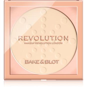 Makeup Revolution Bake & Blot fixační pudr odstín Translucent 5.5 g