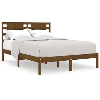 Rám postele medově hnědý masivní borovice 140 × 190 cm, 3104201 (3104201)