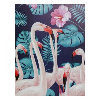 Ručně malovaný obraz Flamingo Road Nature 122 × 92 cm