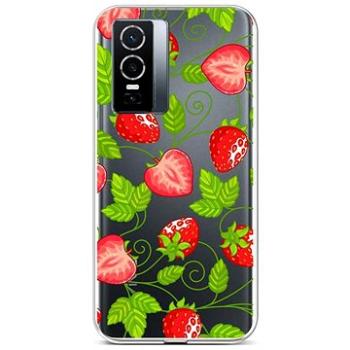 TopQ Kryt Vivo Y76 5G silikon Strawberries 72503 (Sun-72503)