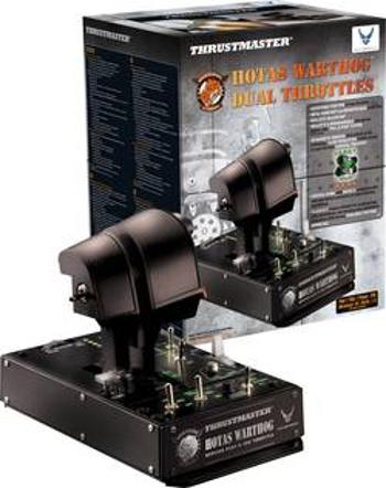 Ovladač k leteckému simulátoru Thrustmaster Hotas Warthog Dual Throttle USB PC černá