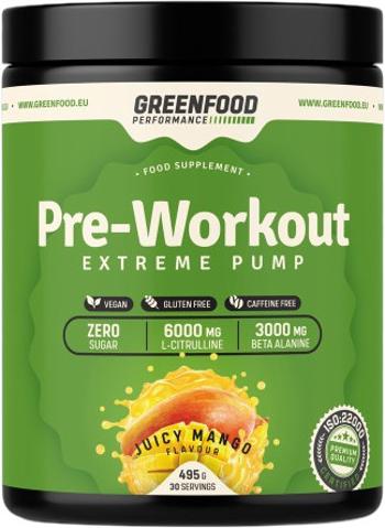 GreenFood Nutrition Performance Pre-Workout Mango 495 g