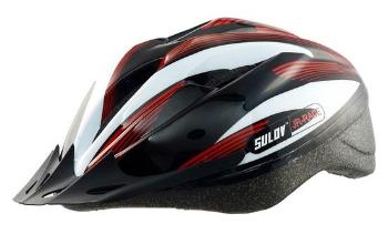 Dětská cyklo helma SULOV® JR-RACE-B, vel S/50-53cm, černo-bílá, 55 - 56