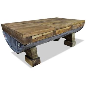 Konferenční stolek, masivní recyklované dřevo, 90x50x35 cm (244500)