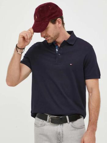 Tommy Hilfiger pánské tmavě modré polo tričko. - M (DW5)