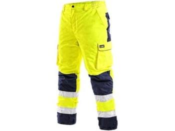 Kalhoty CXS CARDIFF, výstražné, zateplené, pánské, žluté, vel. 3XL, XXXL