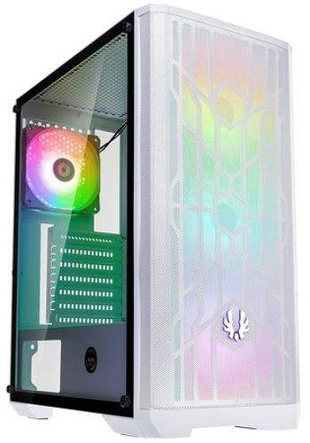 BitFenix skříň Nova Mesh SE TG ARGB / ATX / 4x120mm ARGB / USB 3.0 / tvrzené sklo / bílá, BFC-NSE-300-WWGKW-4A