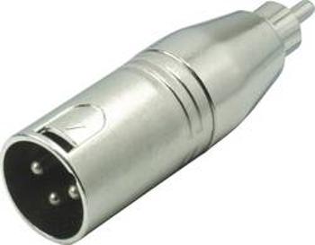 XLR adaptér Kash 55060, XLR zástrčka - cinch zástrčka, mono, pólů 3, 1 ks