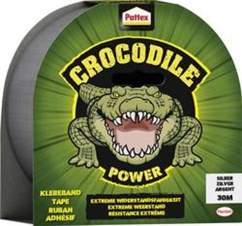 Lepicí páska Pattex Crocodile Power PCPT6, (d x š) 30 m x 48 mm, stříbrná, 1 ks