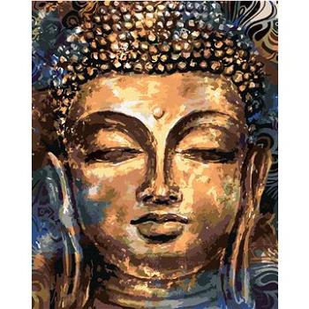 Diamondi - Diamantové malování - BUDDHA S ORNAMENTY, 40x50 cm, Vypnuté plátno na rám (606557B)