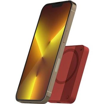 Epico 4200mAh MagSafe kompatibilní bezdrátová power banka - červená (9915101400015)