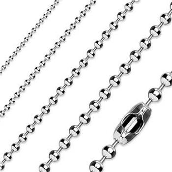 Šperky4U Ocelový řetízek kuličkový, tl. 1,5 mm, délka 50 cm - OPE1001-015-50*