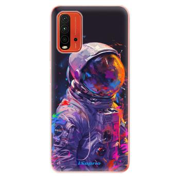 Odolné silikonové pouzdro iSaprio - Neon Astronaut - Xiaomi Redmi 9T