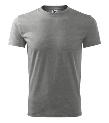 MALFINI Pánské tričko Classic New - Tmavě šedý melír | S