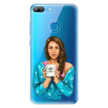 Odolné silikonové pouzdro iSaprio - Coffe Now - Brunette - Huawei Honor 9 Lite