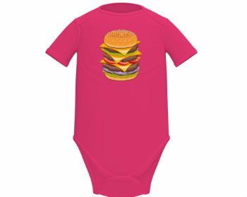 Dětské body krátký rukáv BIO Hamburger