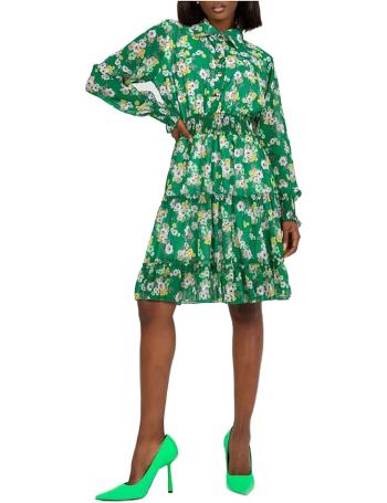 Zelené květované šaty vel. ONE SIZE