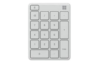 Microsoft Numerická Bluetooth klávesnice Wireless Number Pad, Glacier, 23O-00025