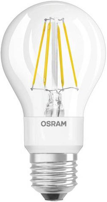 LED žárovka OSRAM 4058075809956 230 V, E27, 4.5 W = 40 W, teplá bílá, A+ (A++ - E), tvar žárovky, GLOWdim , stmívatelná, vlákno, 1 ks