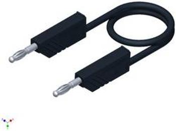 Měřicí silikonový kabel SKS Hirschmann, 1 mm², délka 1 m, černá