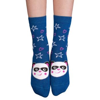 Dívčí vzorované ponožky GATTA PANDA modré Velikost: 24-26