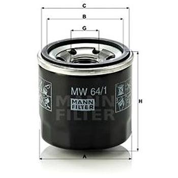 MANN-FILTER MW64/1 pro vozy HONDA MOTORCYCLES (MW64/1)