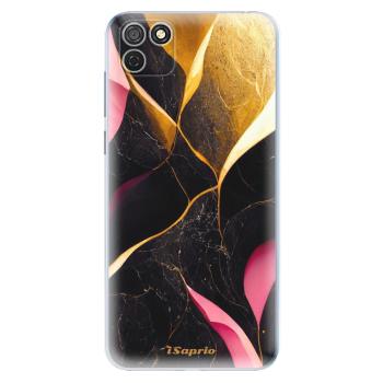 Odolné silikonové pouzdro iSaprio - Gold Pink Marble - Honor 9S