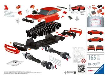 Ravensburger 3D puzzle Dodge Challenger R/T Scat Pack Widebody 108 dílků