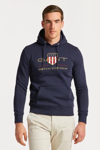 MIKINA GANT ARCHIVE SHIELD HOODIE modrá S