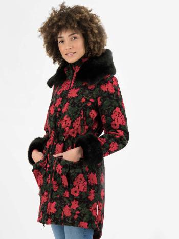 Blutsgeschwister Trot The Fox Ornate Roses Parka Červená