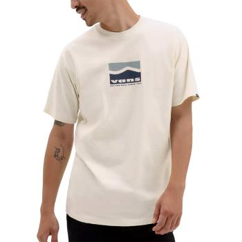 Pánské Tričko Vans CENTER SIDESTRIPE SS TEE ANTIQUE WHITE - 2XL