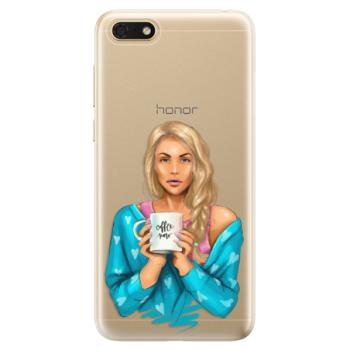 Odolné silikonové pouzdro iSaprio - Coffe Now - Blond - Huawei Honor 7S