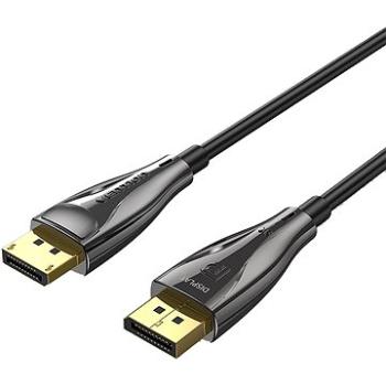 Vention Optical DP 1.4 (Display Port) Cable 8K 15M Black Zinc Alloy Type (HCBBN)